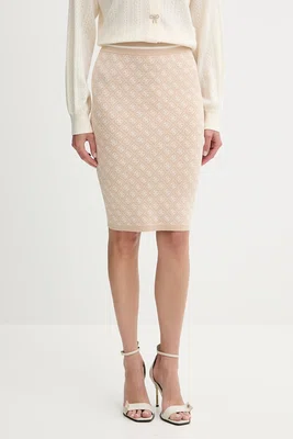 Sukně Guess LISE černá barva, mini, pouzdrová, W4BD53 Z37K0