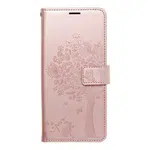 Flipové pouzdro MEZZO Book case pro Xiaomi Redmi Note 10 Pro, tree rose gold