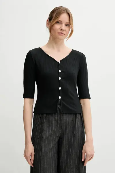 Halenka Sisley dámská, černá barva, hladká, 37UCL4013