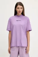 Bavlněné tričko Karl Lagerfeld Jeans dámské, fialová barva, A3W17052