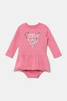Kojenecké šaty Guess růžová barva, mini, áčková, A4YK19 KA6W4
