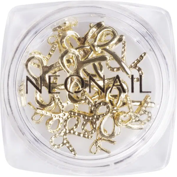 NEONAIL Nail Art 3D Bows dekorácia na nechty odtieň Gold 1 ks