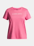 Girls' T-shirt Under Armour Tech Wordmark Graphic SS-PNK - Girls