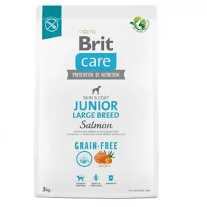 Brit Care Dog Grain-free Junior Large Breed Salmon 3 kg | Granule pre psov