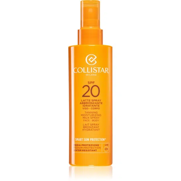 Collistar Smart Sun Protection Tanning Moisturizing Milk Spray SPF 20 ochranné mlieko v spreji SPF 20 200 ml