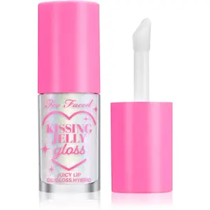 Too Faced Kissing Jelly Lip Oil Gloss olejový lesk na pery pre intenzívnu hydratáciu odtieň Strawberry Frosting 4.5 ml