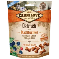 CARNILOVE Dog Crunchy Snack Pštros s černicami s čerstvým mäsom 200 g