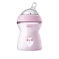 CHICCO CHICCO Fľaša dojčenská Natural Feeling 250 ml dievča 2m+ 250 ml