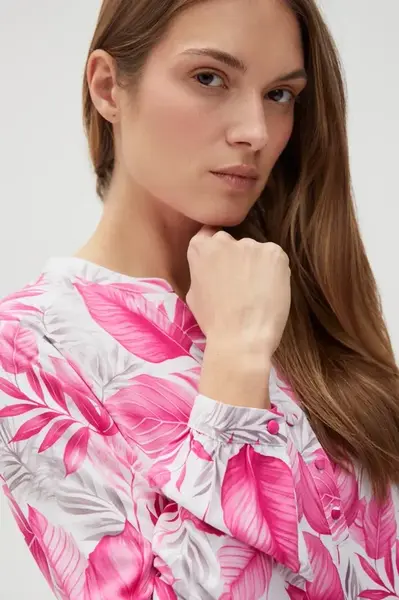 Marisse Women's Shirt L-Ko-4604 Fuchsia