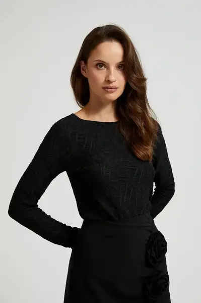 Marisse Women's Blouse Z-Ts-4524 Black