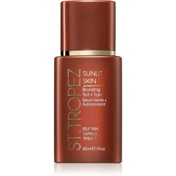 St.Tropez Sunlit Skin Bronzing Tint + Tan tónovací samoopaľovací krém na tvár 1 ks