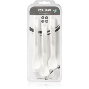 Twistshake Feeding Spoons lyžička White 4 m+ 3 ks