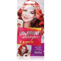 Delia Cosmetics Cameleo Coloring Shampoo tónovací šampón na vlasy odtieň 7.4 Copper Red 40 ml