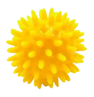 REHABIQ Masážna loptička ježko žltá 6 cm