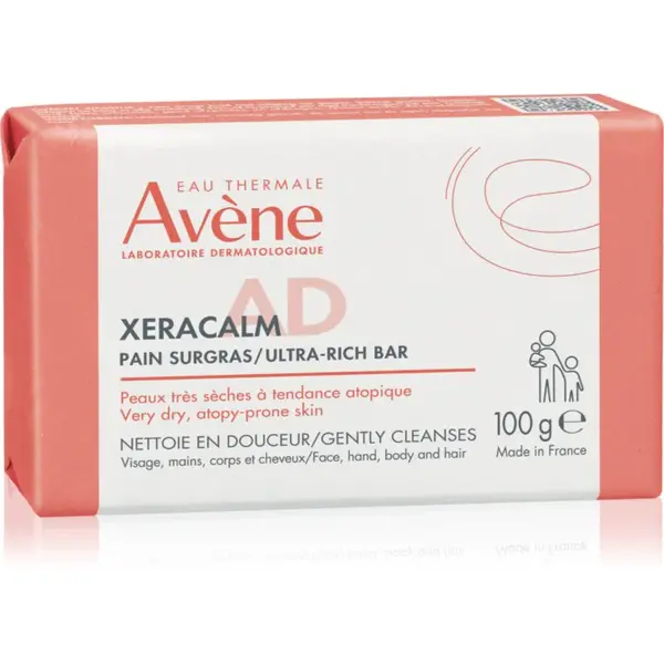 Avène XeraCalm A.D. Ultra-Rich Bar ultra vyživujúca kocka na umývanie pre suchú až atopickú pokožku 100 g