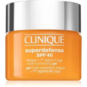 Clinique Superdefense™ SPF 40 Fatigue + 1st Signs of Age Multi Correcting Gel hydratačný gel proti prvým známkam starnutia pleti SPF 40 50 ml