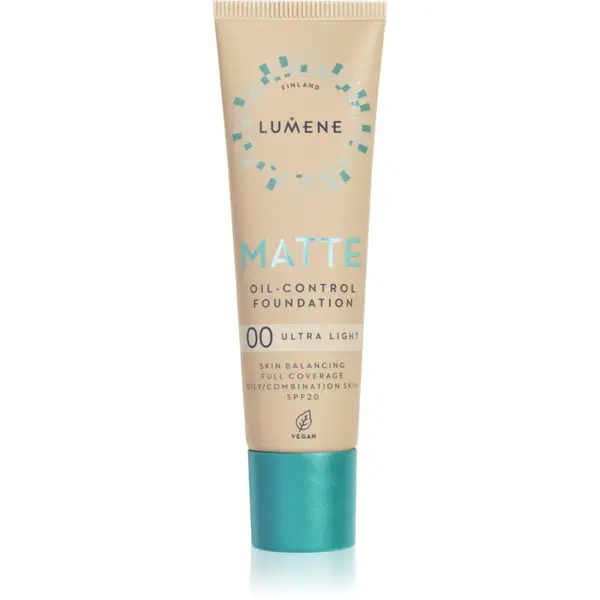 Lumene Matte Oil-Control zmatňujúci make-up SPF 20 odtieň 00 Ultra Light 30 ml