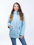 Women's reversible parka GLANO - light/dark blue