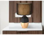 Stolná lampa Valentino, čierna/zlatá%