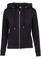 Women's classic zip-up hoodie in black