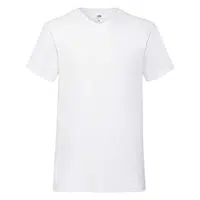 Biele pánske tričko Valueweight V-Neck Fruit of the Loom
