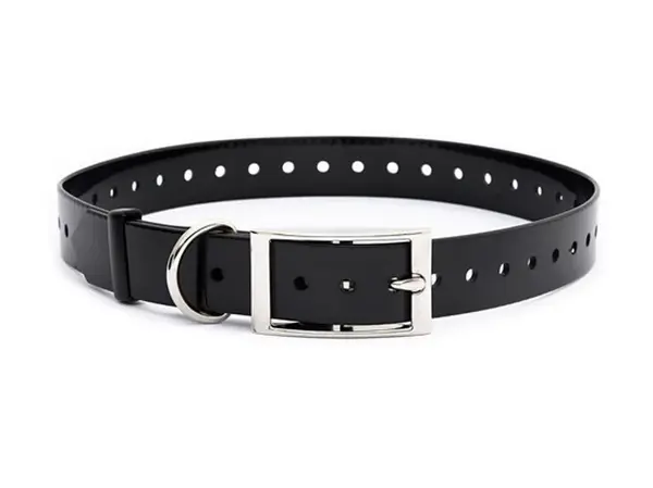 Dogtrace Plastový obojok čierny, s krúžkom, 20 mm x 70 cm