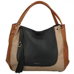 Dámska kabelka na rameno čierna/hnedá - MaxFly Sigrid
