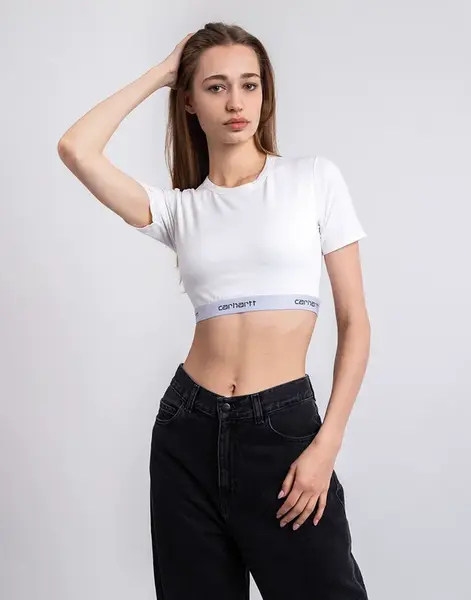 Carhartt WIP W' Script Crop Top White XS