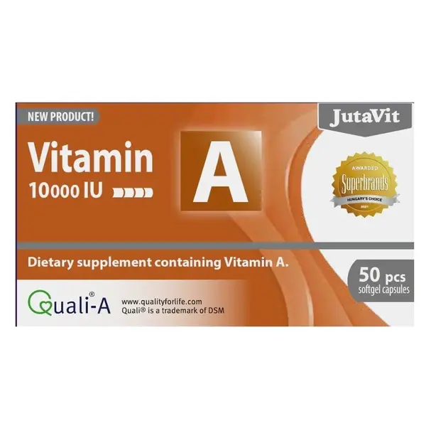 JUTAVIT Vitamín A 10 000 IU 50 kapsúl