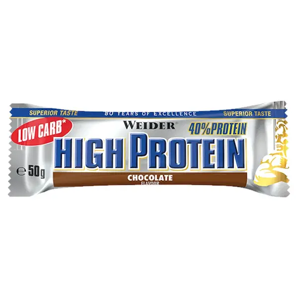 WEIDER Low Carb High proteínová tyčinka čokoládová 50 g