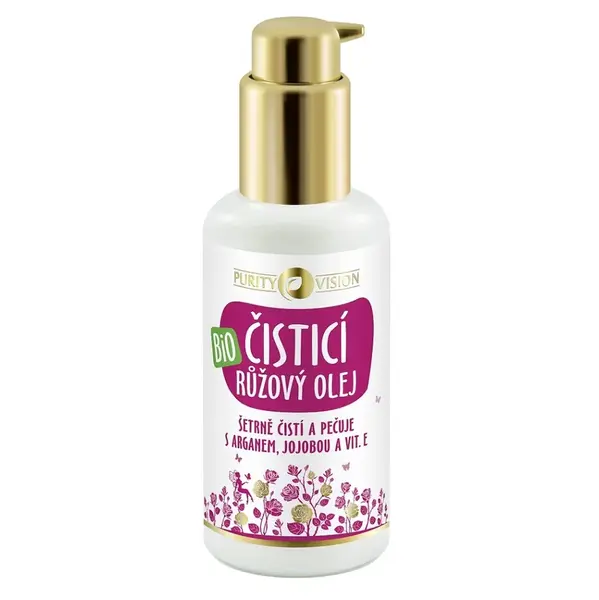 PURITY VISION Ružový čistiaci olej s arganom, jojobou a vit. E Bio 100 ml