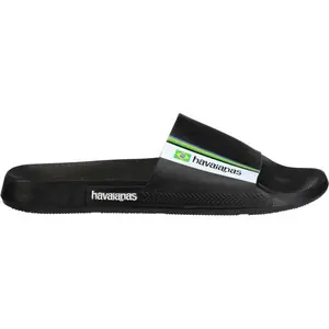 HAVAIANAS SLIDE BRASIL Unisex šľapky, čierna, veľkosť 37/38