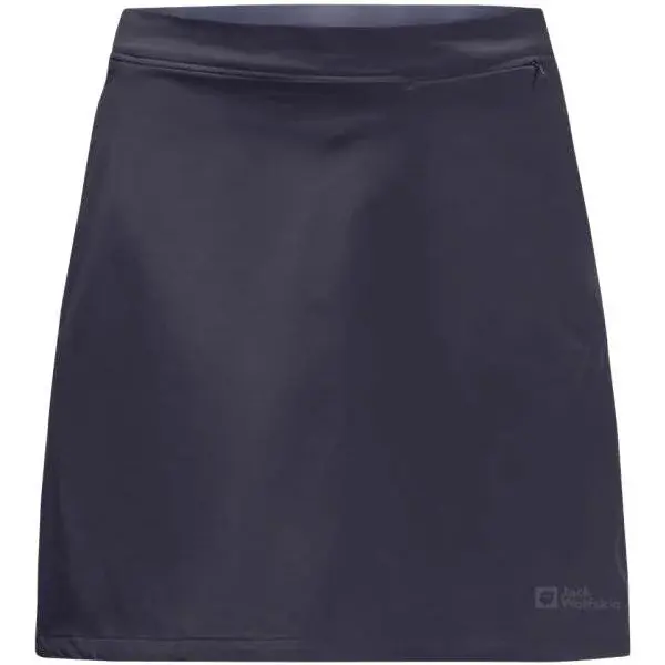 Jack Wolfskin HILLTOP TRAIL SKORT W Dámska softshellová sukňa, tmavo sivá, veľkosť