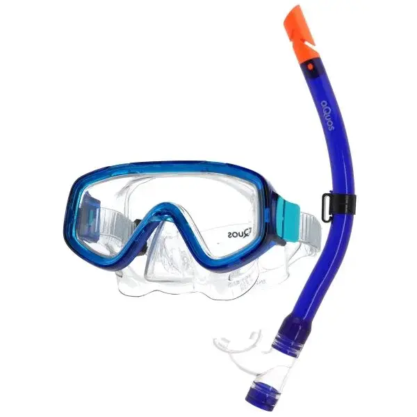 AQUOS BONITO SNOOK JR Detský šnorchlovací set, modrá, veľkosť