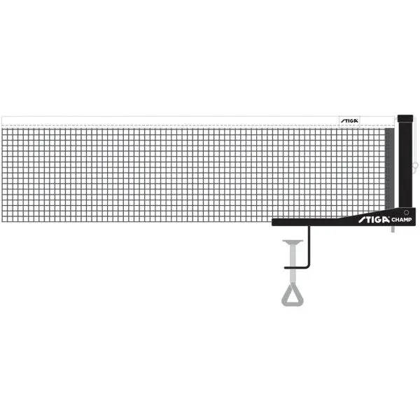 Stiga CHAMP Sieť na stolný tenis, biela, veľkosť