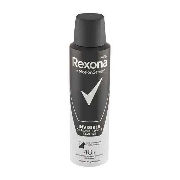 Rexona Antiperspirant ve spreji Men Motionsense Invisible Black+White 150 ml