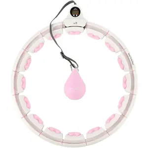 HMS HHW06 Masážna hula hop obruč so závažím, biela, veľkosť