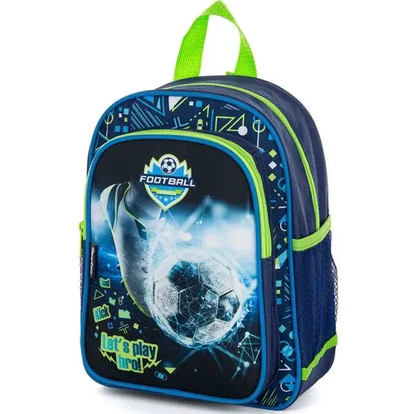 Oxybag KID BACKPACK FOOTBALL Predškolský batoh, modrá, veľkosť