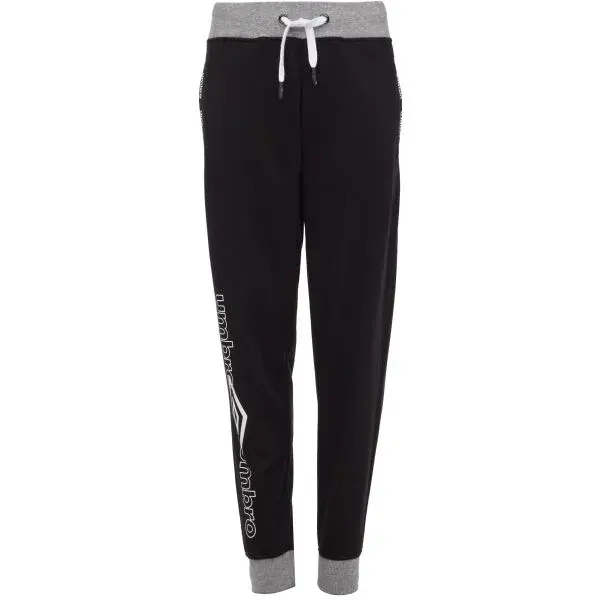 Umbro BRAD Chlapčenské tepláky, čierna, veľkosť 152-158