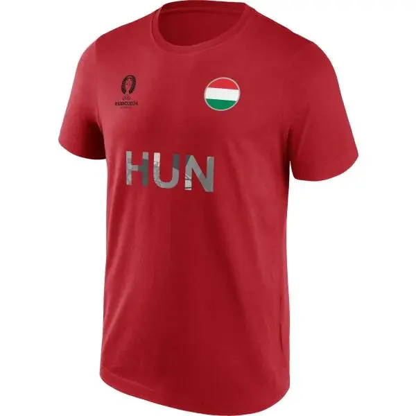 FANATICS UEFA EURO 2024 HUNGARY NATION FLAG Pánske tričko, červená, veľkosť XXL
