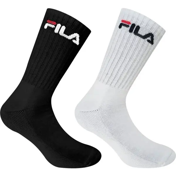 Fila NORMAL PLAIN HALF TERRY 2 PCS Športové ponožky, čierna, veľkosť 39-42