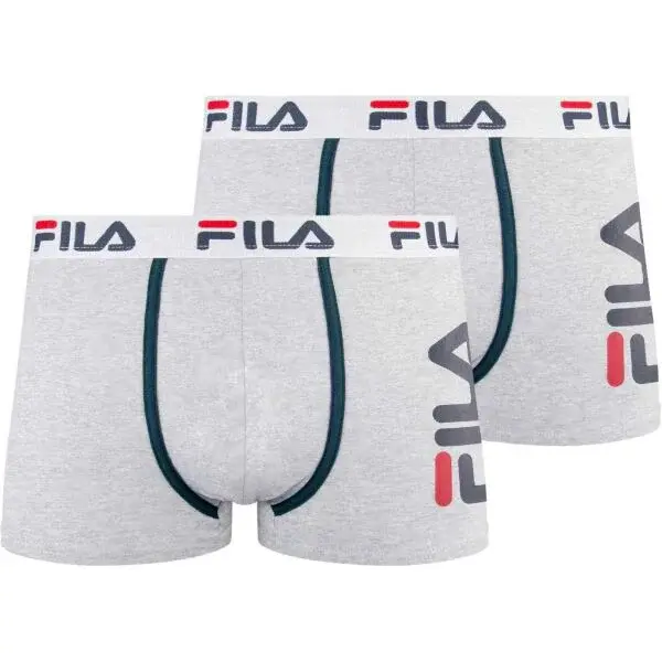 Fila BOXER 2-PACK M Pánske boxerky, sivá, veľkosť