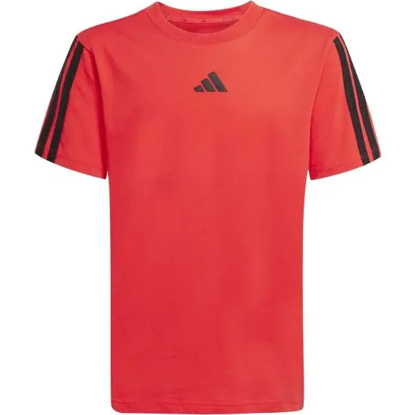 adidas JERSEY ESSENTIALS LOGO KIDS Detské volnočasové tričko, červená, veľkosť