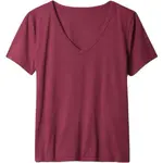GAP ORGANIC Dámske tričko, vínová, veľkosť