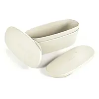 Light my fire SNAPBOX OVAL 2-PACK Cestovná krabička, béžová, veľkosť