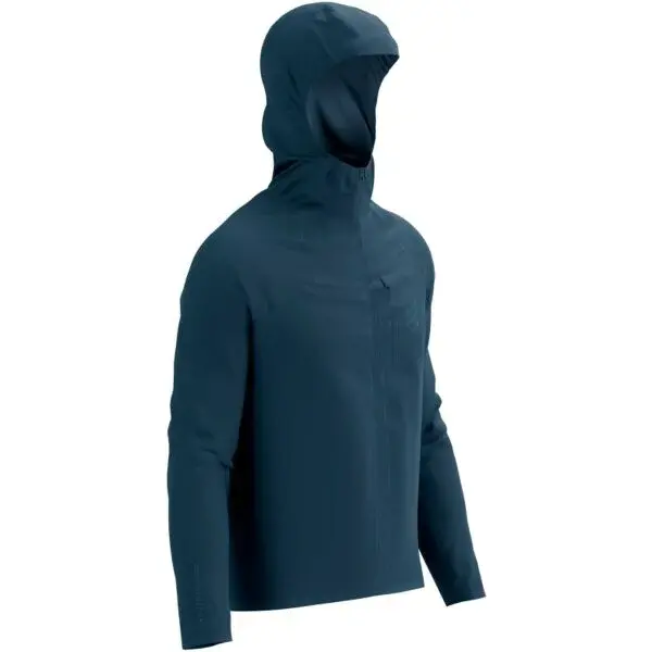 Compressport TEMPEST WATERPROOF JACKET M Pánska bežecká nepremokavá bunda, modrá, veľkosť