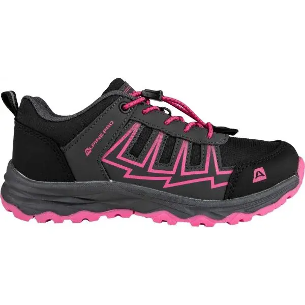 ALPINE PRO GIOVO Detská outdoorová obuv, tmavo sivá, veľkosť