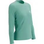Compressport PERFORMANCE LS TSHIRT W Dámske bežecké tričko s dlhým rukávom, tyrkysová, veľkosť