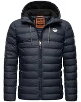 STONE HARBOUR Zimná bunda 'Zaharoo'  námornícka modrá / biela