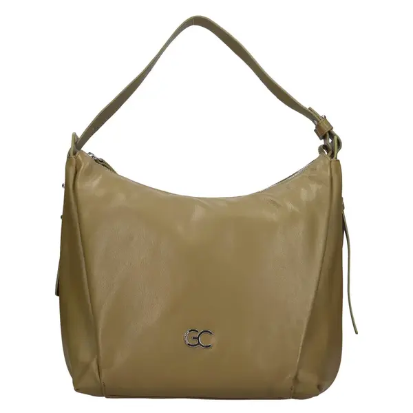 Dámska kožená kabelka Gianní Conti Loréne - zelená